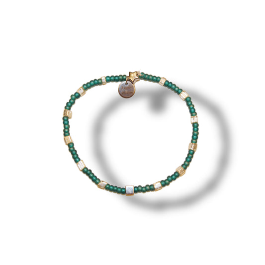 Stack II- turquoise metal